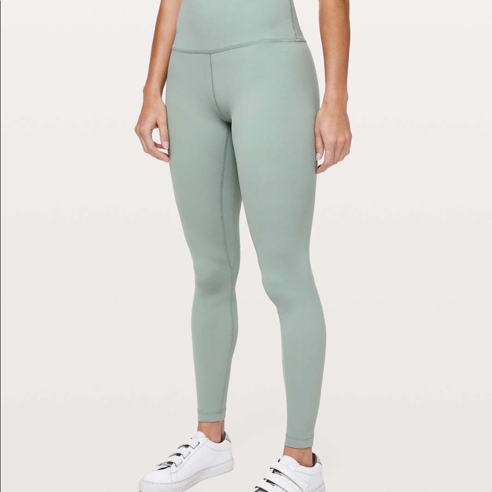 Lululemon mint green align leggings 28”